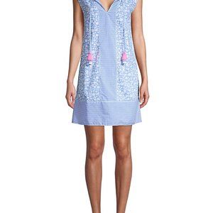 Vineyard Vines Border Otomi Printed Tassel Dress